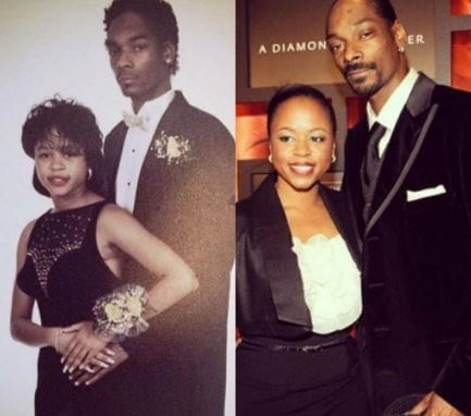 Calvin Cordozar Broadus son Snoop Dogg with his better half.